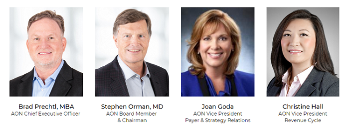 Brad Prechtl MBA, Stephen Orman MD, Joan Goda VP, Christine Hall VP 